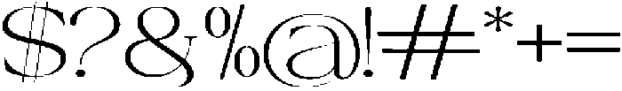 Canella Extra Light Expanded otf (200) Font OTHER CHARS