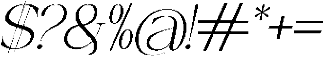 Canella Extra Light Italic otf (200) Font OTHER CHARS