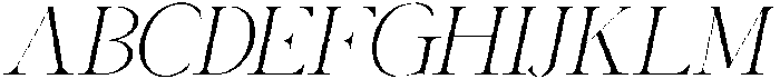 Canella Extra Light Italic otf (200) Font UPPERCASE