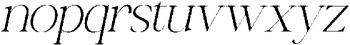 Canella Extra Light Italic otf (200) Font LOWERCASE