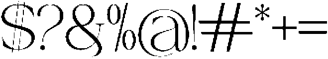 Canella Extra Light otf (200) Font OTHER CHARS