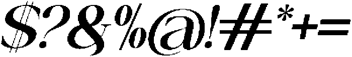 Canella Medium Italic otf (500) Font OTHER CHARS
