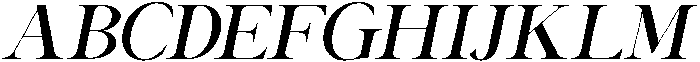 Canella Medium Italic otf (500) Font UPPERCASE