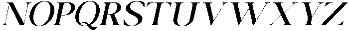 Canella Medium Italic otf (500) Font UPPERCASE