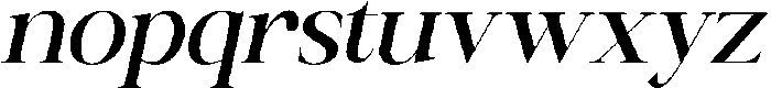 Canella Medium Italic otf (500) Font LOWERCASE