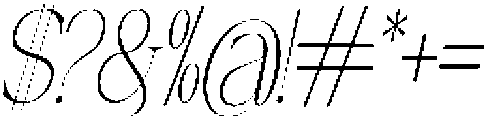Canella Thin Condensed Italic otf (100) Font OTHER CHARS