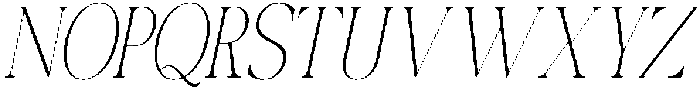 Canella Thin Condensed Italic otf (100) Font UPPERCASE