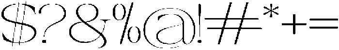 Canella Thin Expanded otf (100) Font OTHER CHARS