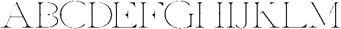 Canella Thin Expanded otf (100) Font UPPERCASE