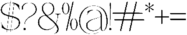 Canella Variable Thin ttf (100) Font OTHER CHARS
