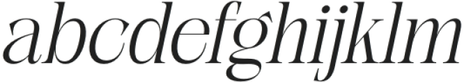 Canesa Italic otf (400) Font LOWERCASE