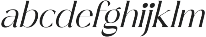 Cangste Italic otf (400) Font LOWERCASE