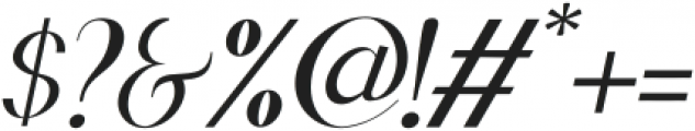 Caniago Italic ttf (400) Font OTHER CHARS