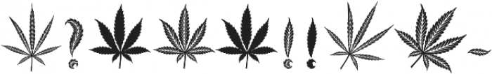 Cannabis Alpha otf (400) Font OTHER CHARS