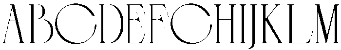 Cannera Regular otf (400) Font UPPERCASE