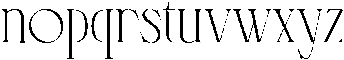 Cannera Regular otf (400) Font LOWERCASE