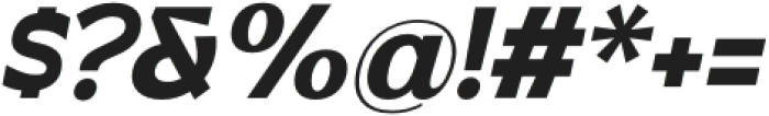 Canosa-BoldItalic otf (700) Font OTHER CHARS