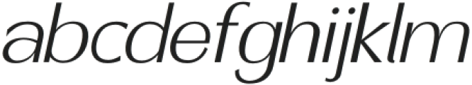 Canosa Extra Light Italic otf (200) Font LOWERCASE