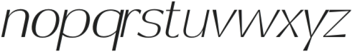 Canosa Thin Italic otf (100) Font LOWERCASE