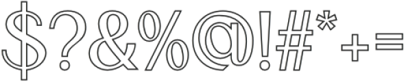 Canpile Outline otf (400) Font OTHER CHARS