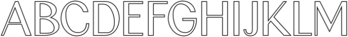 Canpile Outline otf (400) Font UPPERCASE