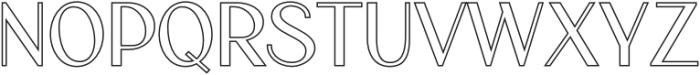 Canpile Outline otf (400) Font UPPERCASE