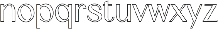 Canpile Outline otf (400) Font LOWERCASE