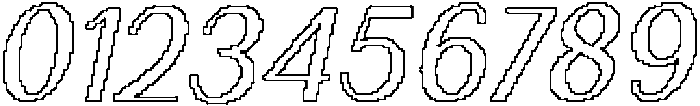 Canpile Pixel Outline otf (400) Font OTHER CHARS