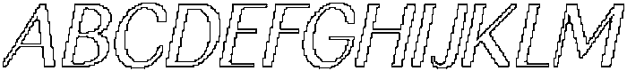 Canpile Pixel Outline otf (400) Font UPPERCASE