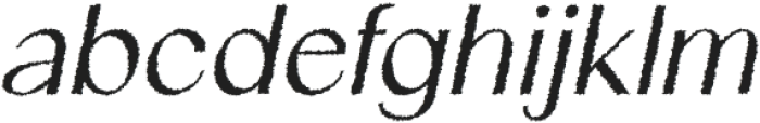 Canpile Rough Italic otf (400) Font LOWERCASE