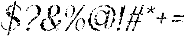 Canpile Stamp Italic otf (400) Font OTHER CHARS