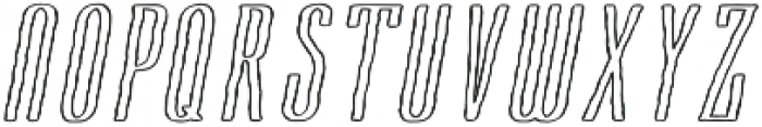 Cansum Hand 46 Line Italic otf (400) Font UPPERCASE