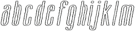 Cansum Hand 46 Line Italic otf (400) Font LOWERCASE
