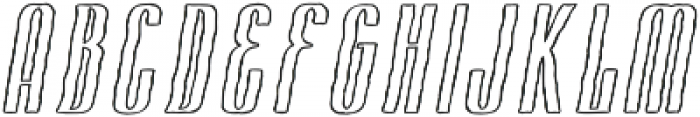 Cansum Hand 48 Line Bold Italic otf (700) Font UPPERCASE