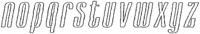 Cansum Hand 48 Line Bold Italic otf (700) Font LOWERCASE