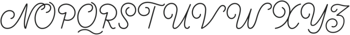 Cantaloupe Regular otf (400) Font UPPERCASE