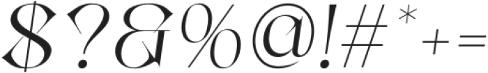 Canteria Italic otf (400) Font OTHER CHARS