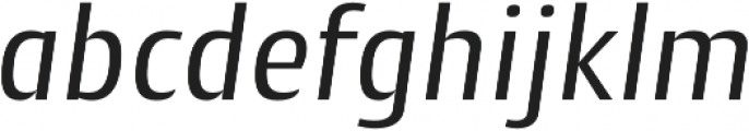 Cantiga Regular Italic otf (400) Font LOWERCASE