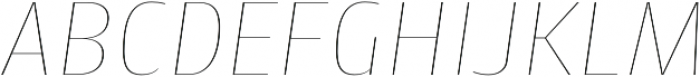 Cantiga Thin Italic otf (100) Font UPPERCASE