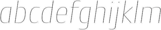 Cantiga Thin Italic otf (100) Font LOWERCASE