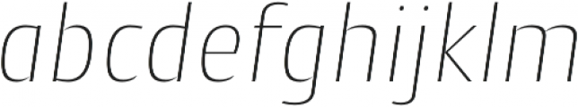 Cantiga UltraLight Italic otf (300) Font LOWERCASE