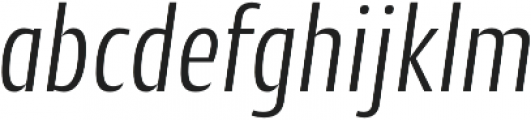 CantigaCnd Light Italic otf (300) Font LOWERCASE