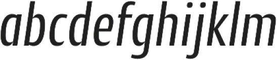 CantigaCnd Regular Italic otf (400) Font LOWERCASE