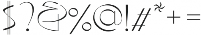 Cantilever Regular otf (400) Font OTHER CHARS