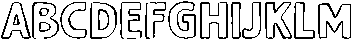 Cantina Riviera Caps Outline otf (400) Font UPPERCASE