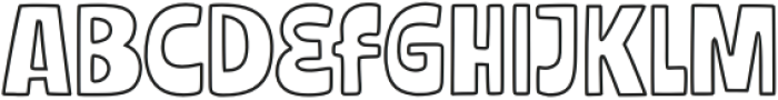 Canvas Outline otf (400) Font UPPERCASE