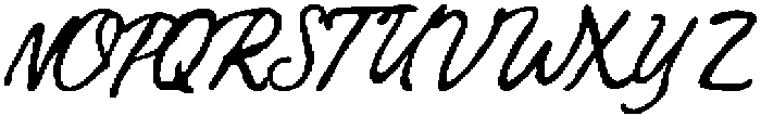 CapMagicScript Bold Ink otf (700) Font UPPERCASE