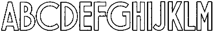 CapMagique Outline otf (400) Font UPPERCASE
