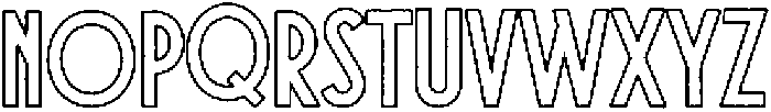 CapMagique Outline otf (400) Font UPPERCASE