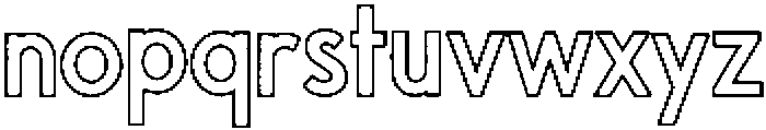 CapMagique Outline otf (400) Font LOWERCASE